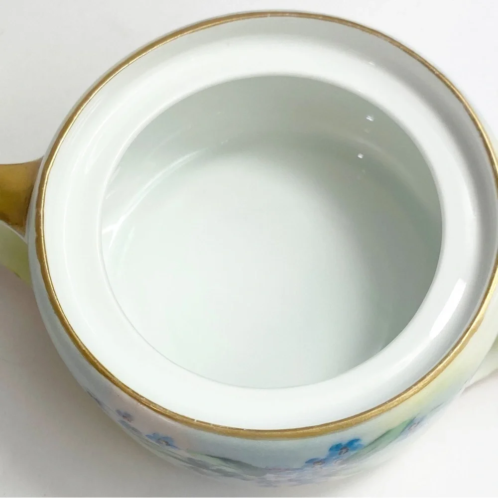 Vintage Rosenthal Bavaria Donatello Sugar Bowl with Lid and Creamer Set Gold Rim